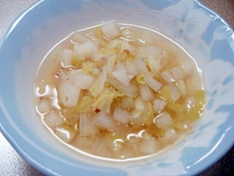白菜梅干スープ